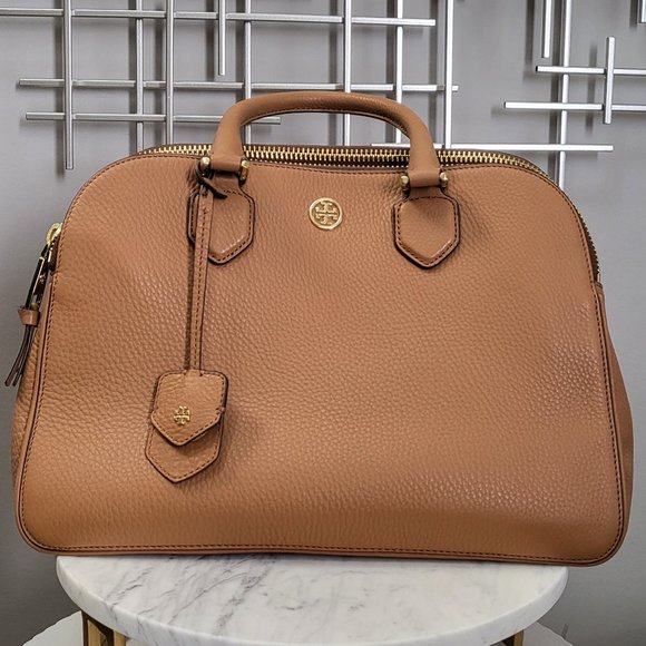 Tory Burch Robinson Triple Zip Dome Satchel - Picture 1 of 6